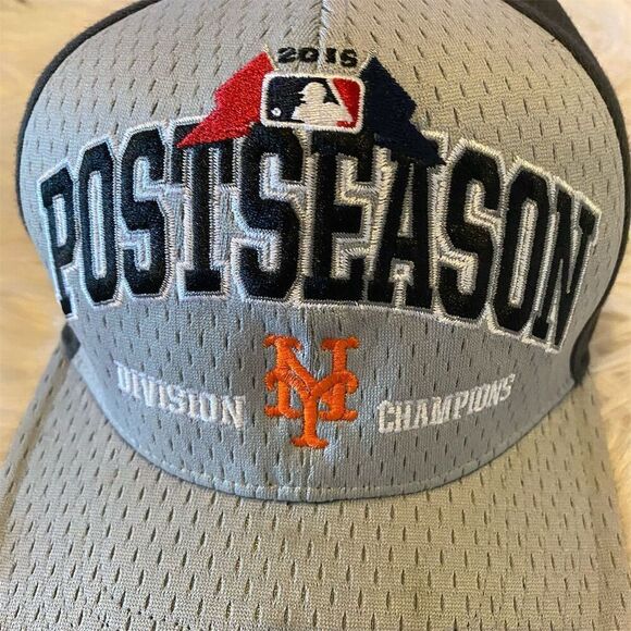 New York Mets 2015 Division Champions Gray Hat Cap Unisex Adult - Picture 1 of 9